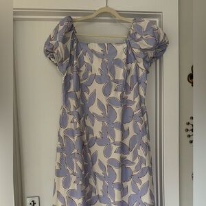 Target Women's Maxi Dress - Cream, brown and periwinkle blue